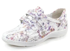 Waldläufer, bequeme Damen-Slipper, Weite H, mit herausnehmbarem Fußbett