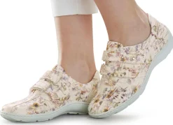 Waldläufer, bequeme Damen-Slipper, Weite H, mit herausnehmbarem Fußbett