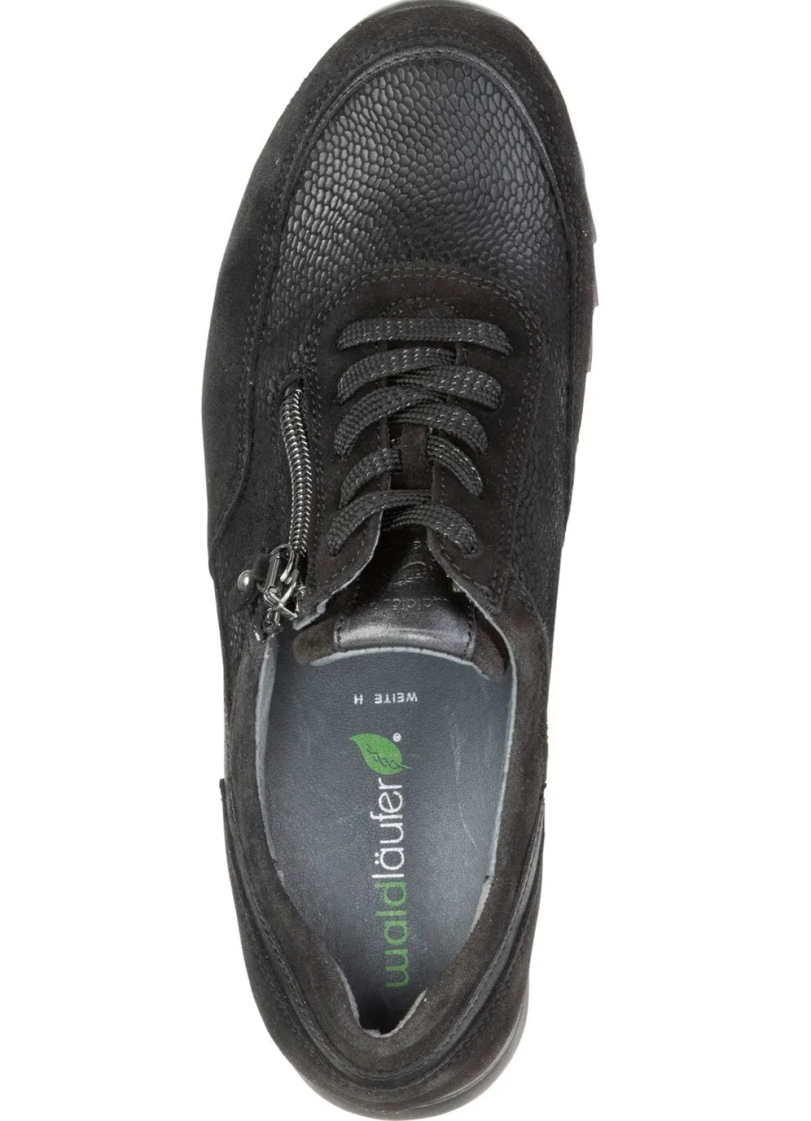 Waldläufer, bequeme Damen-Sneaker, Weite H, mit herausnehmbarem Fußbett