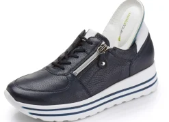 Waldläufer, bequeme Damen-Sneaker, Weite H, mit herausnehmbarem Fußbett