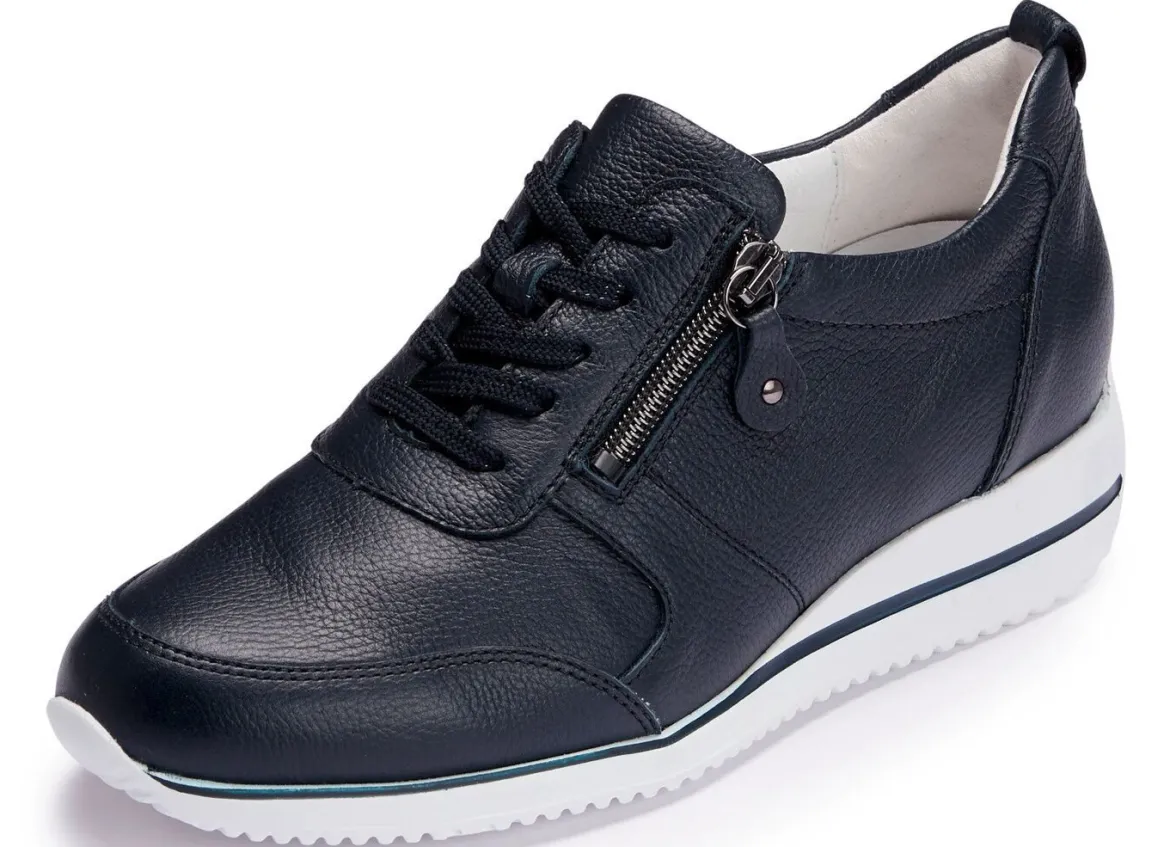 Waldläufer, bequeme Damen-Sneaker, Weite H, mit herausnehmbarem Fußbett