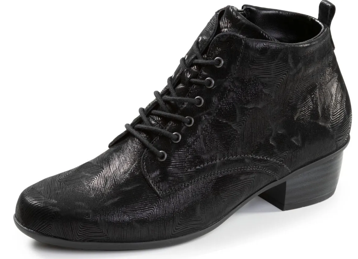 Waldläufer, bequeme Damen-Stiefeletten, Winterschuhe, Weite H, mit herausnehmbarem Fußbett