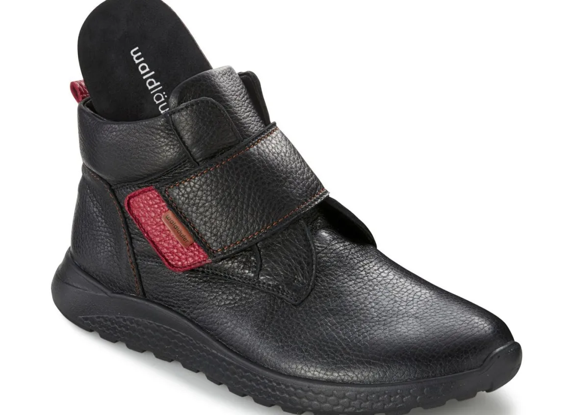 Waldläufer, bequeme Damen-Stiefeletten, Weite H, mit herausnehmbarem Fußbett