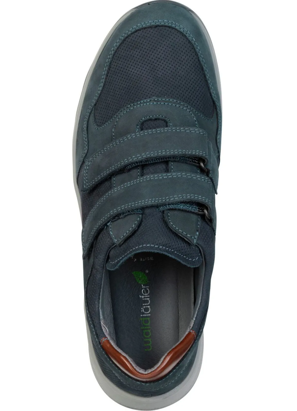 Waldläufer, bequeme Herren-Slipper, Weite K, mit herausnehmbarem Fußbett