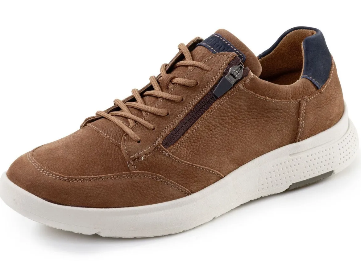 Waldläufer, bequeme Herren-Sneaker, Weite H, mit herausnehmbarem Fußbett