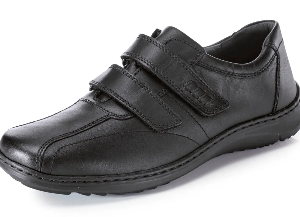 Waldläufer, bequeme Herren-Slipper, Weite H, mit herausnehmbarem Fußbett