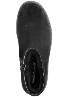 Waldläufer, gefütterte Damen-Boots, Winterschuhe, Weite H, mit Lammfell