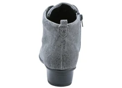 Waldläufer Schnür-Stiefelette mit floraler Prägung
