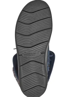 Waldläufer Schnür-Stiefelette mit kuscheligem Webpelzkragen