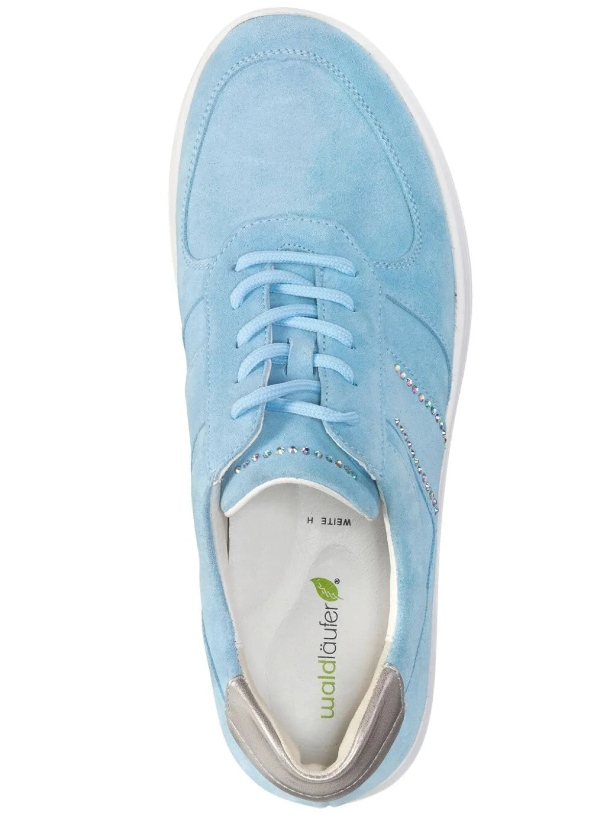 Waldläufer Sneaker mit Glitzersteinchen