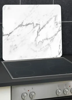Wandblende aus Glas in Marmor-Optik