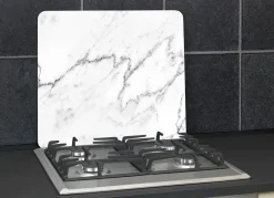 Wandblende aus Glas in Marmor-Optik