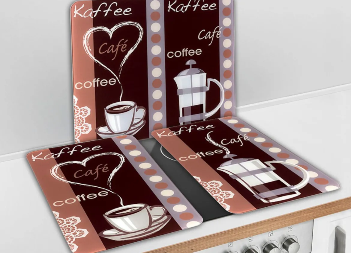 WENKO Wandblende / Herdabdeckplatten, Kaffee