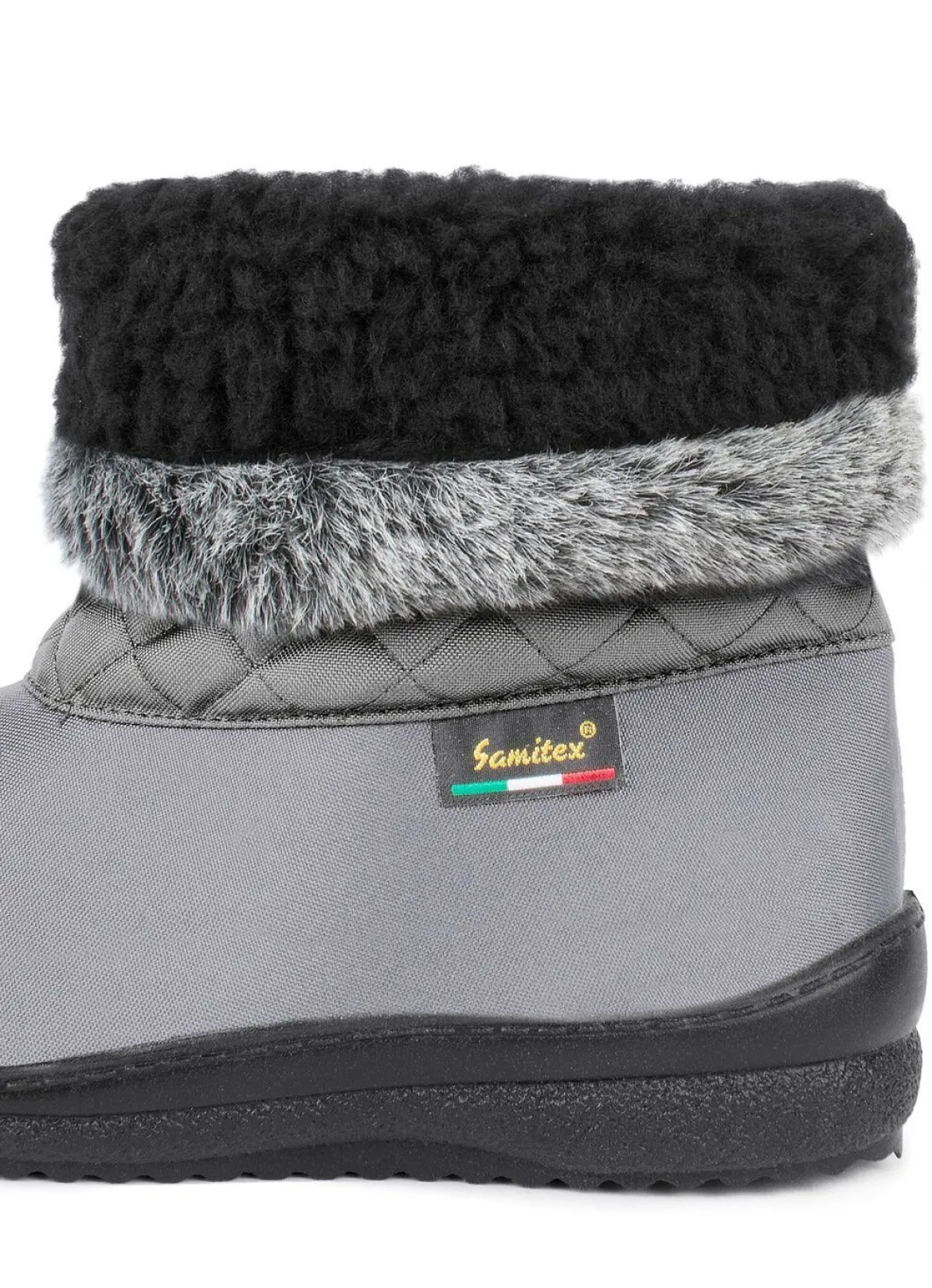 Winterstiefel mit Kunstpelzkragen