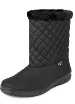 Winterstiefel mit Kunstpelzkragen