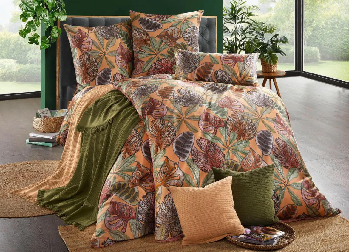 Wohndecke und Kissenbezug in toller Strickoptik