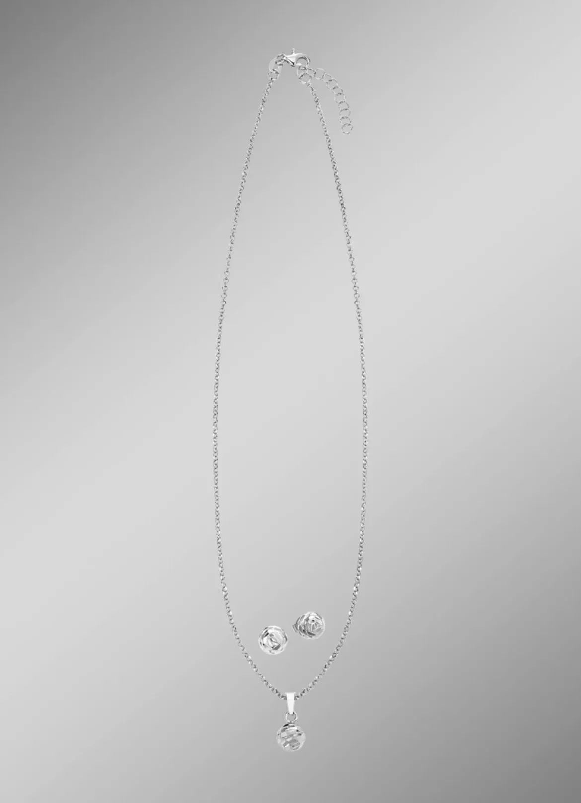 Wunderschönes Schmuck-Set aus Silber, 2-teilig