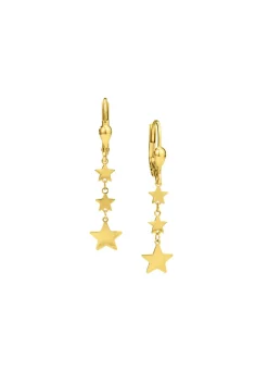Wundervolle Sternen-Ohrringe aus Gold 585/- fein