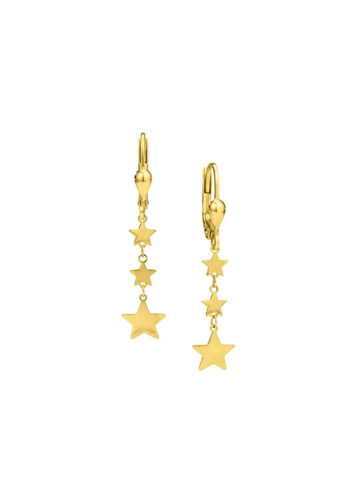 Wundervolle Sternen-Ohrringe aus Gold 585/- fein