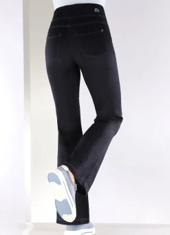 Yoga-Jeans mit ausgestellter Fußweite