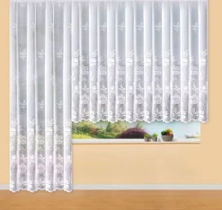 Zauberhafter Blumenfenster-Store in Jacquard-Qualität