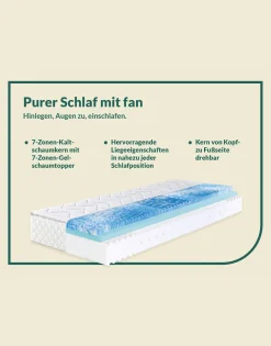 7-Zonen-Matratzen „fan Sweet Dream XXL“